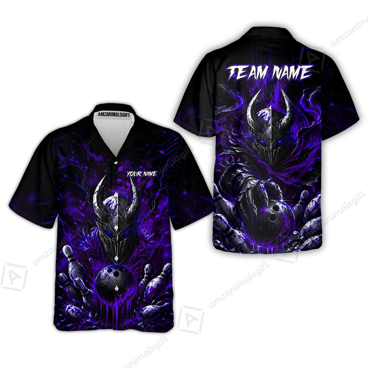 Hawaiian Shirt||Purple