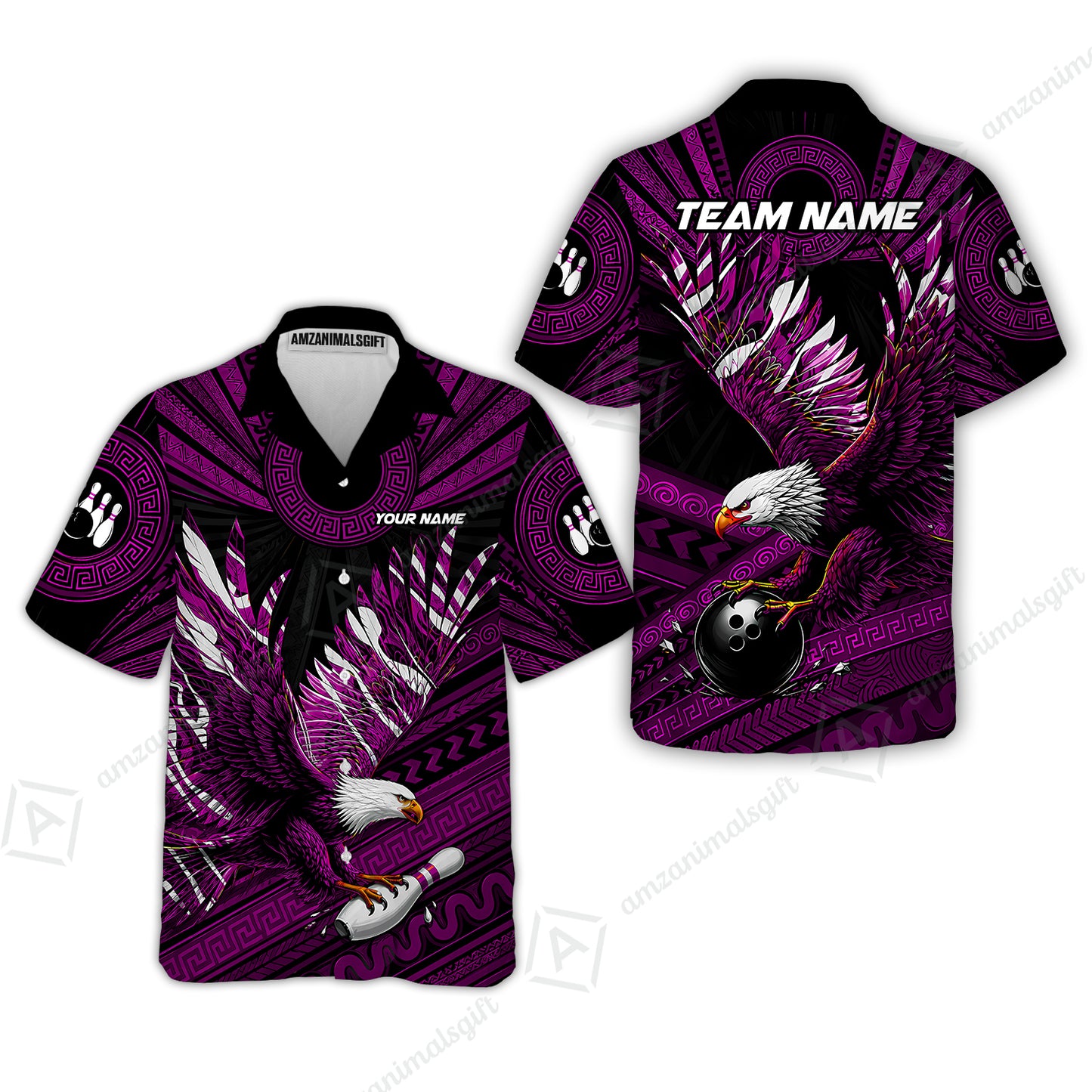 Hawaiian Shirt||Purple