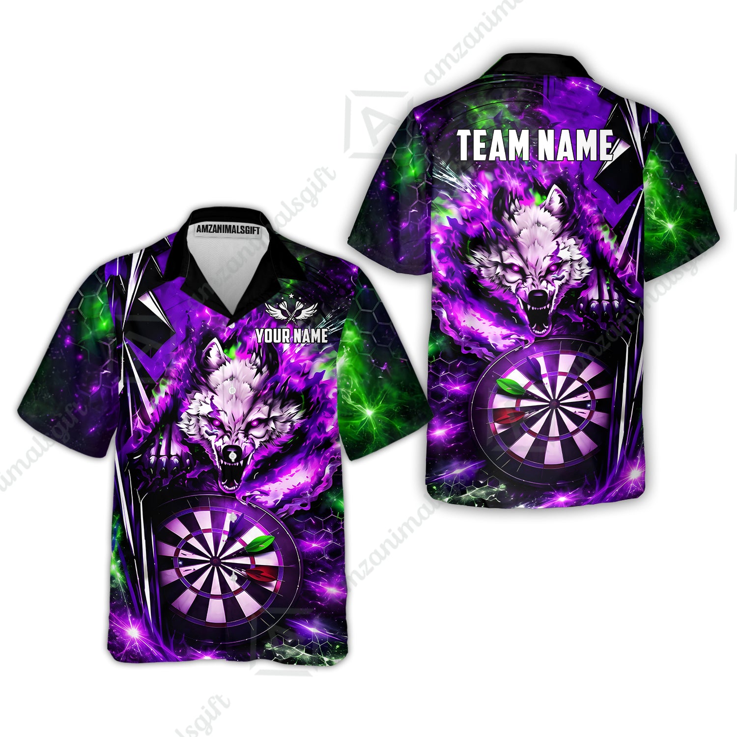 Hawaiian Shirt||Purple