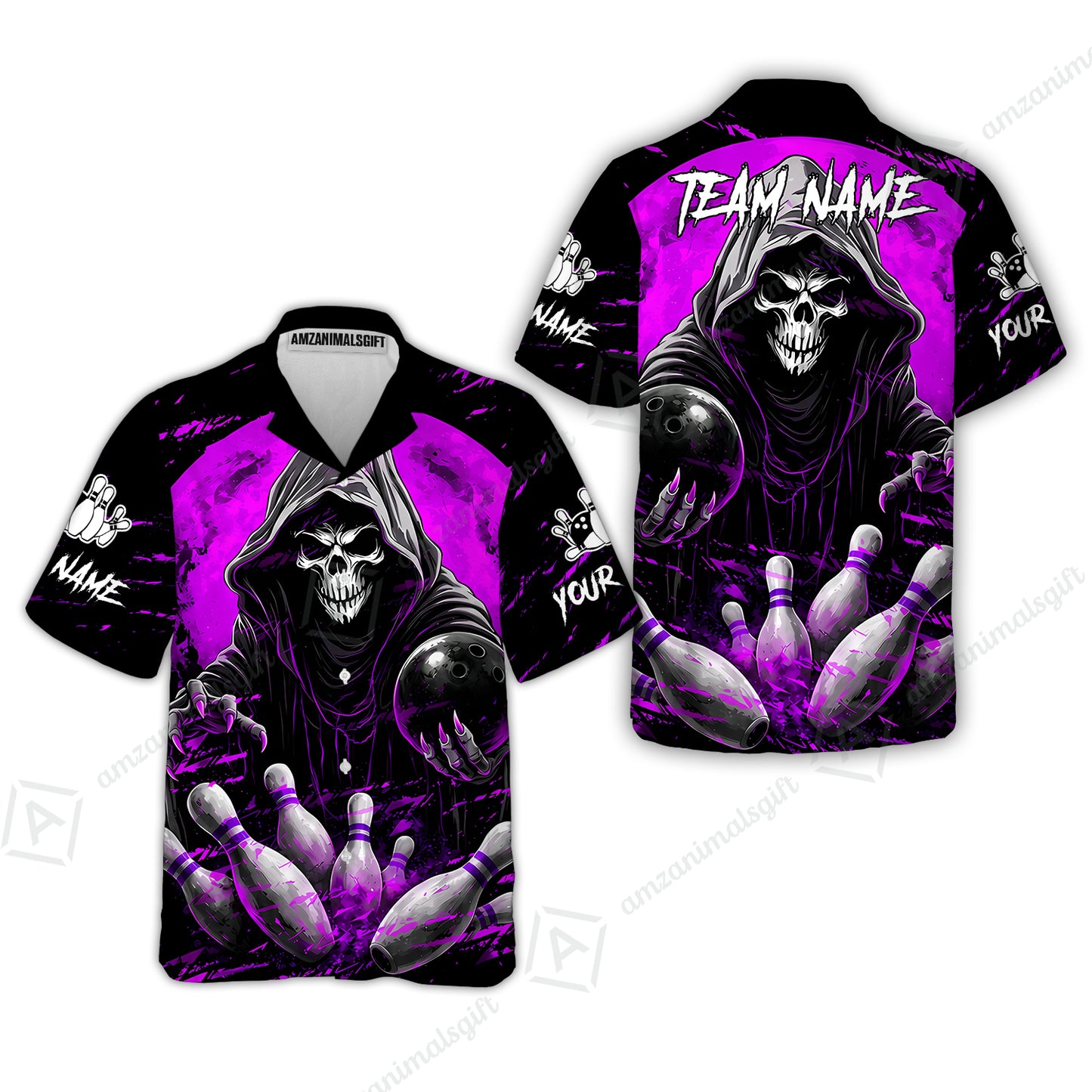 Hawaiian Shirt||Purple