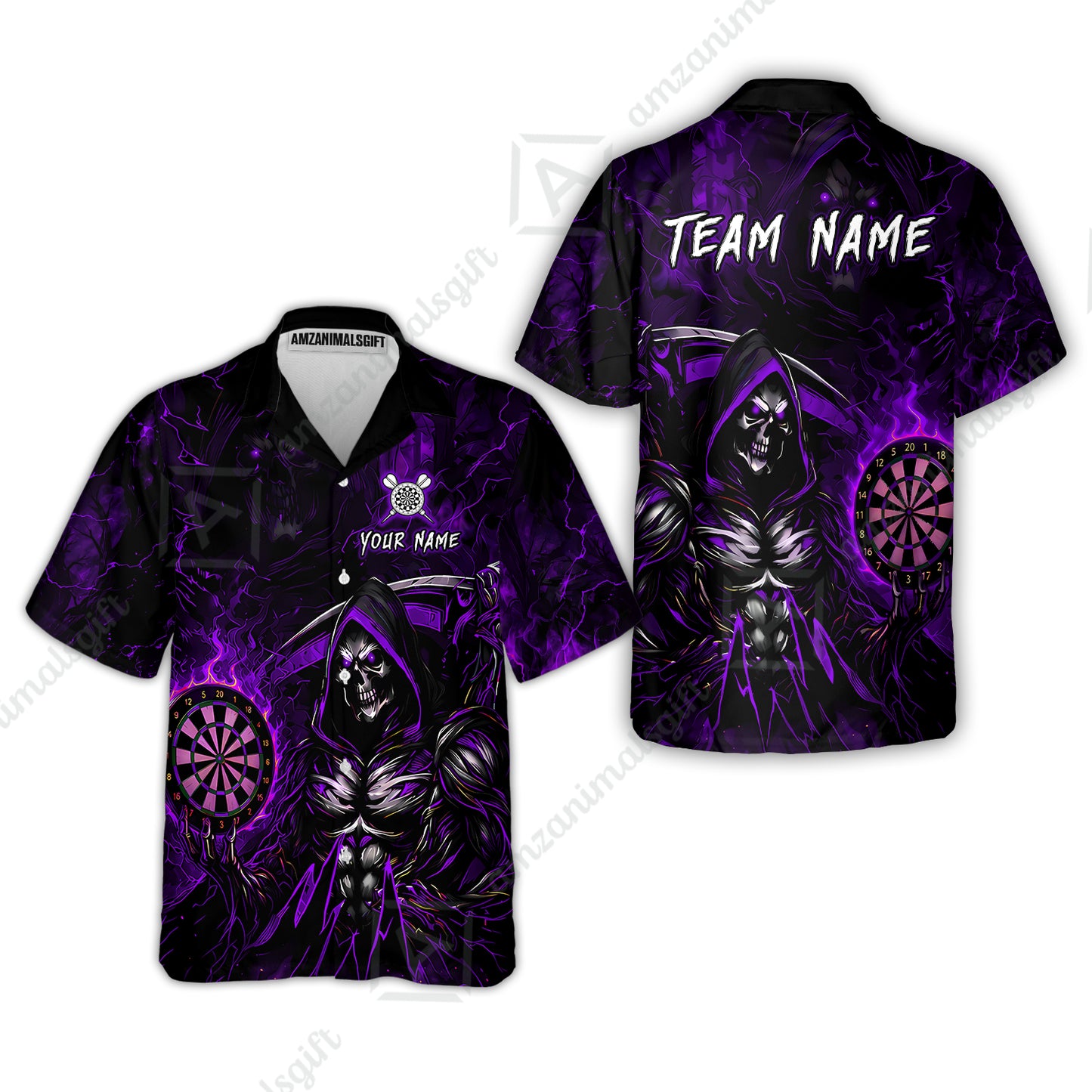 Hawaiian Shirt||Purple