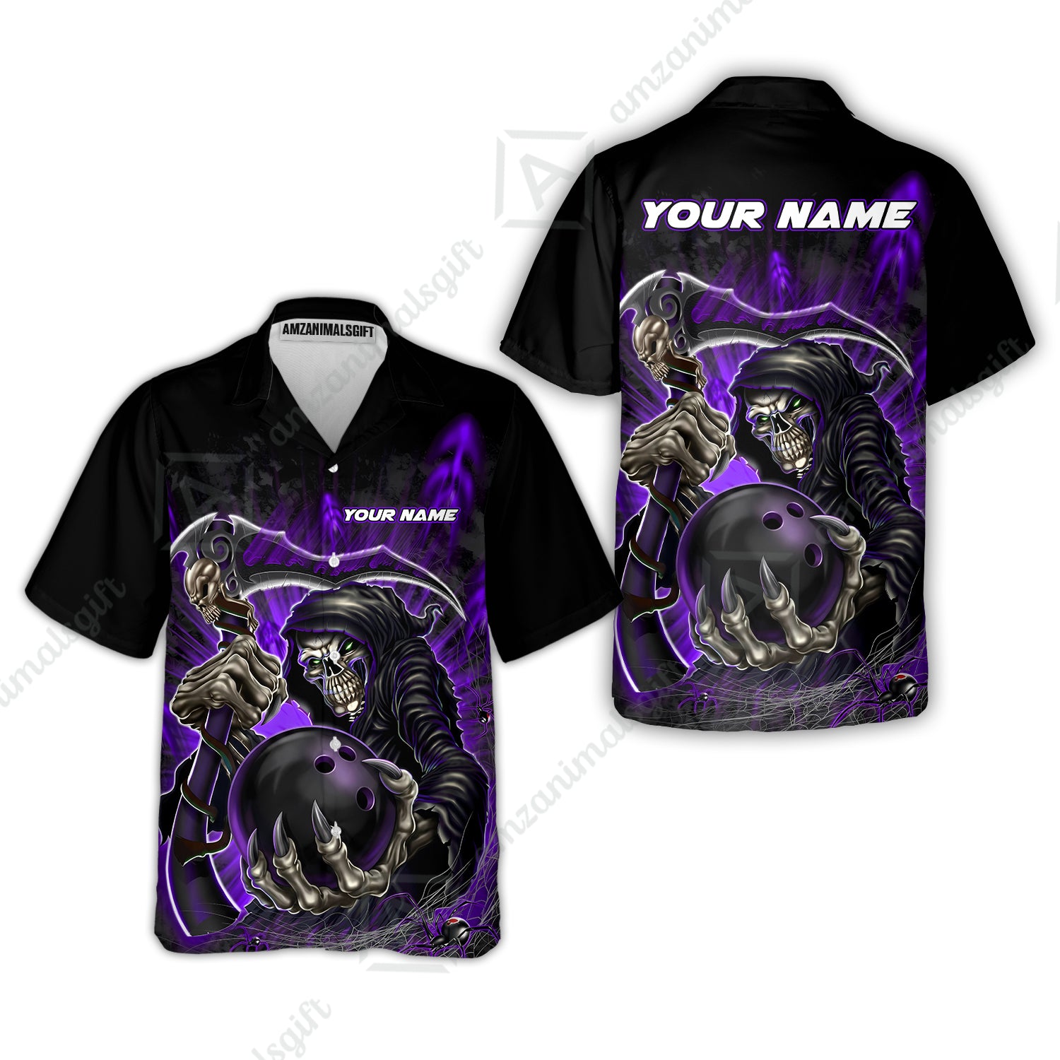 Hawaiian Shirt||Purple