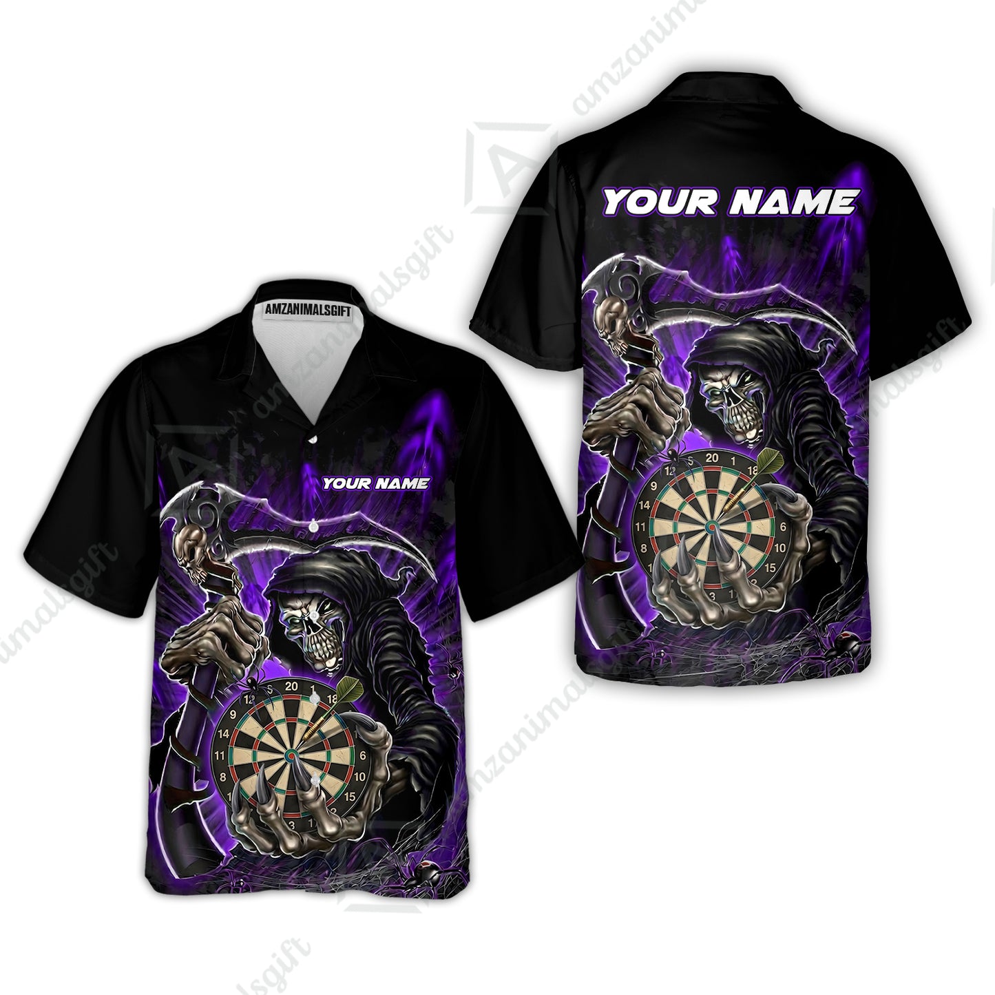 Hawaiian Shirt||Purple