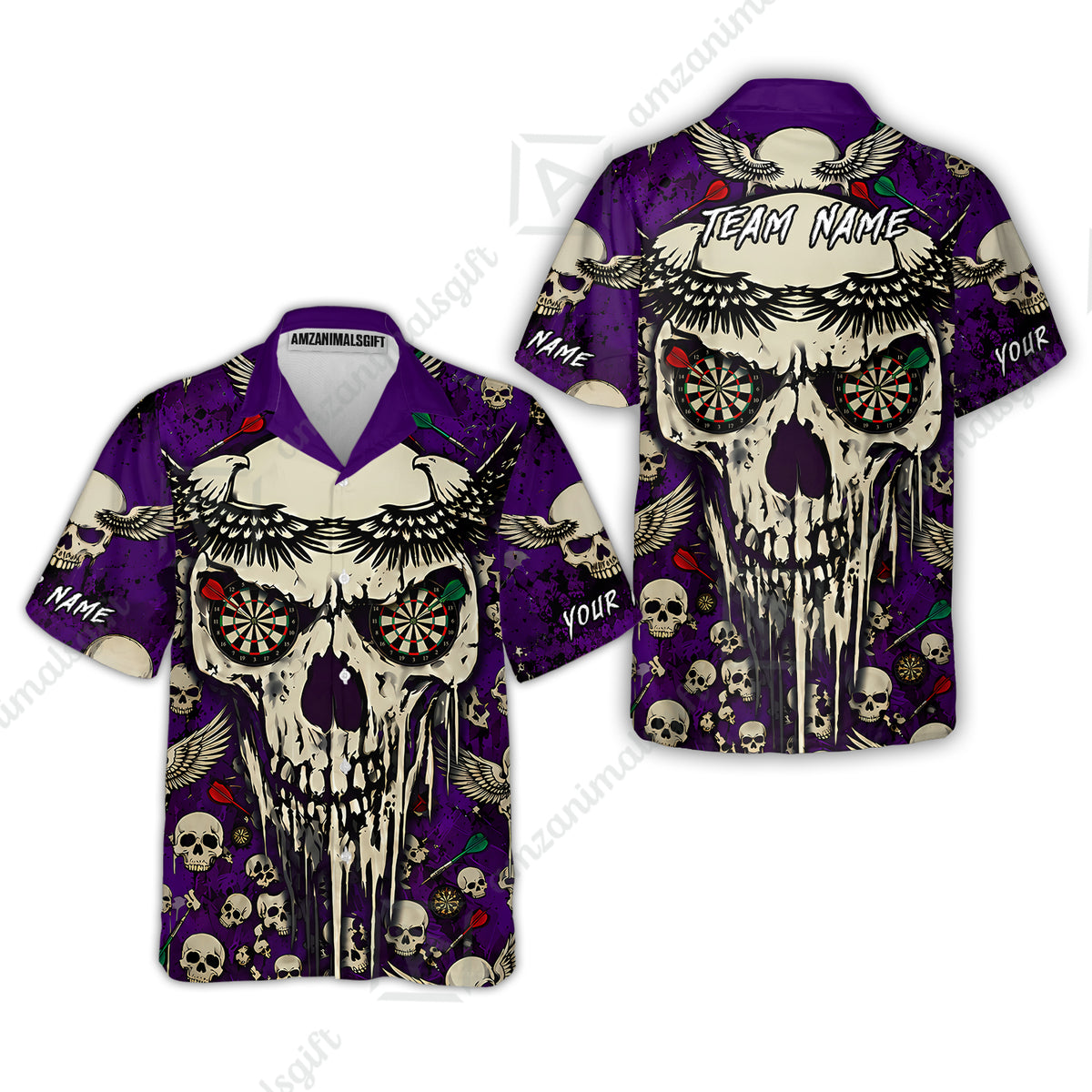 Hawaiian Shirt||Purple