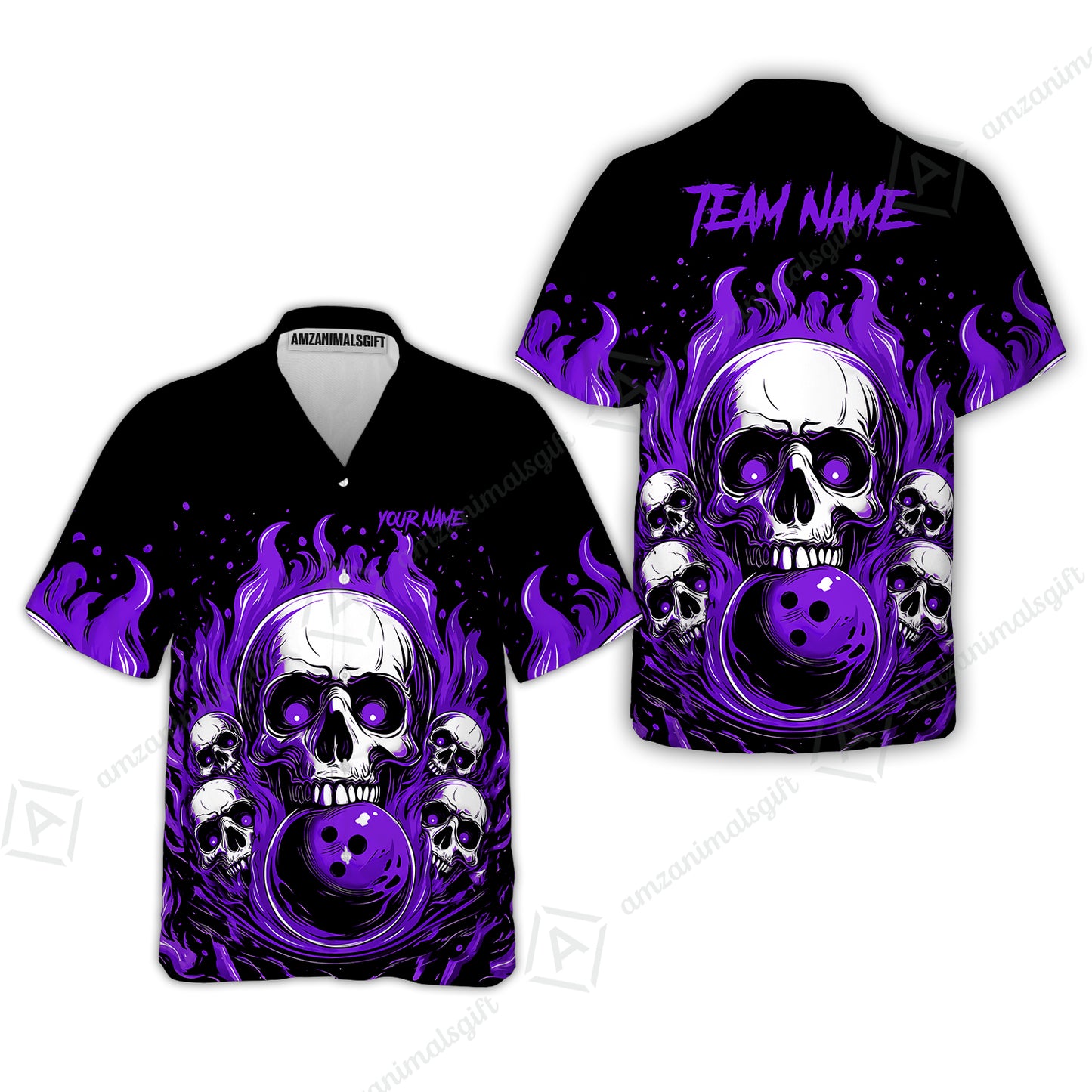 Hawaiian Shirt||Purple