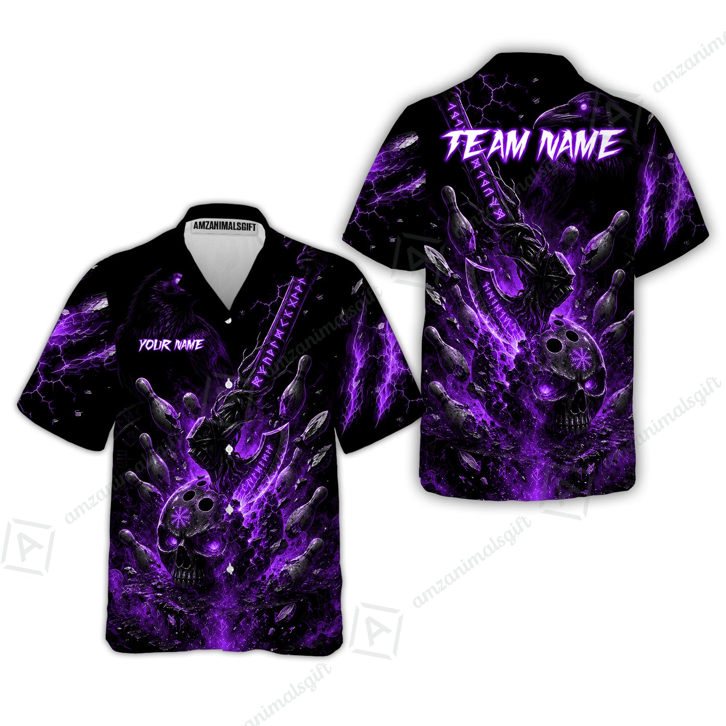 Hawaiian Shirt||Purple
