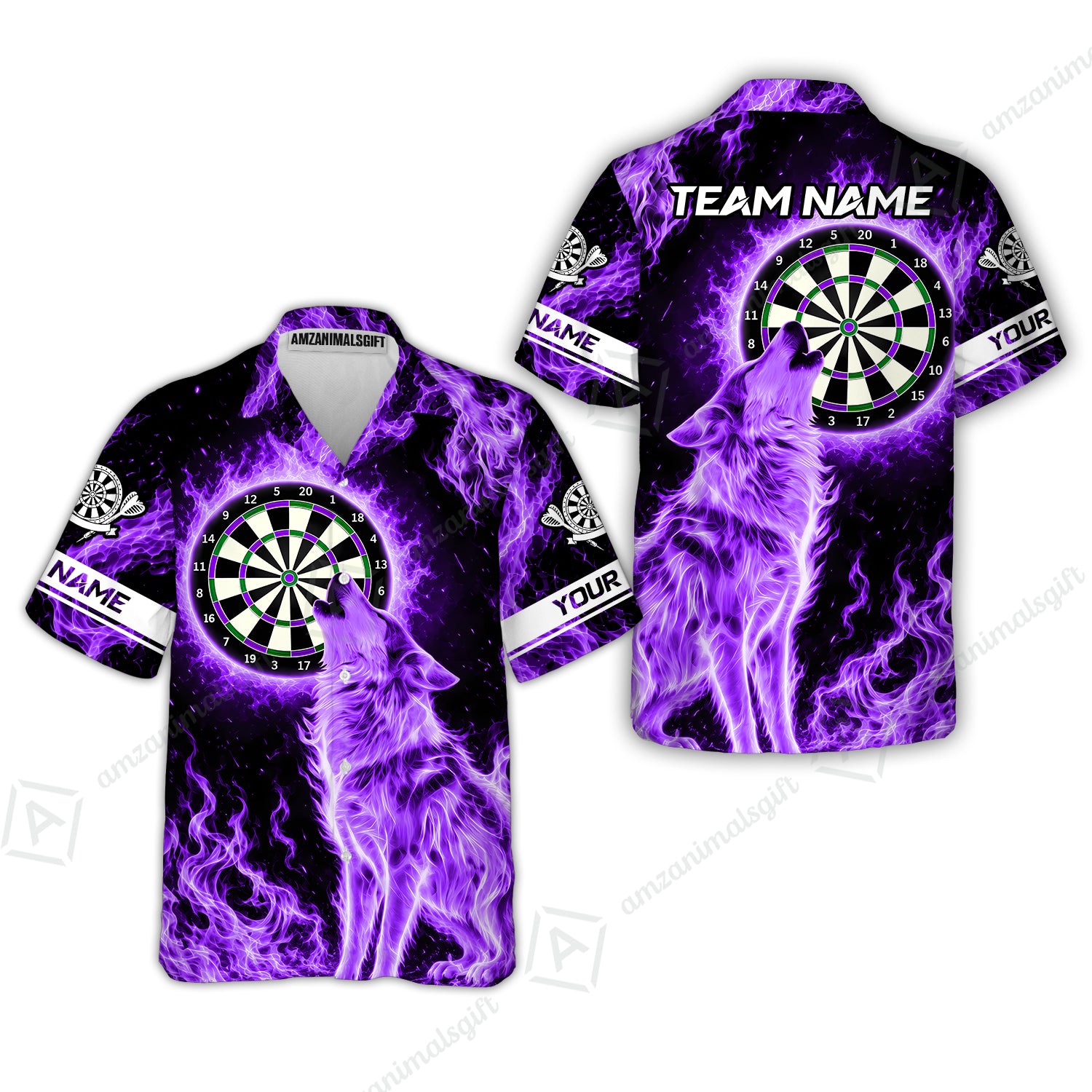 Hawaiian Shirt||Purple