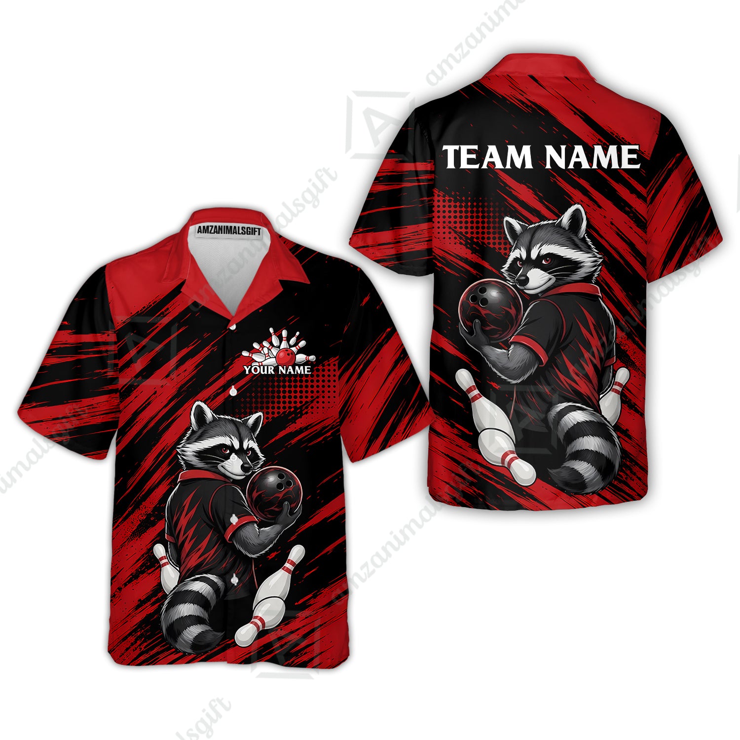Hawaiian Shirt||Red