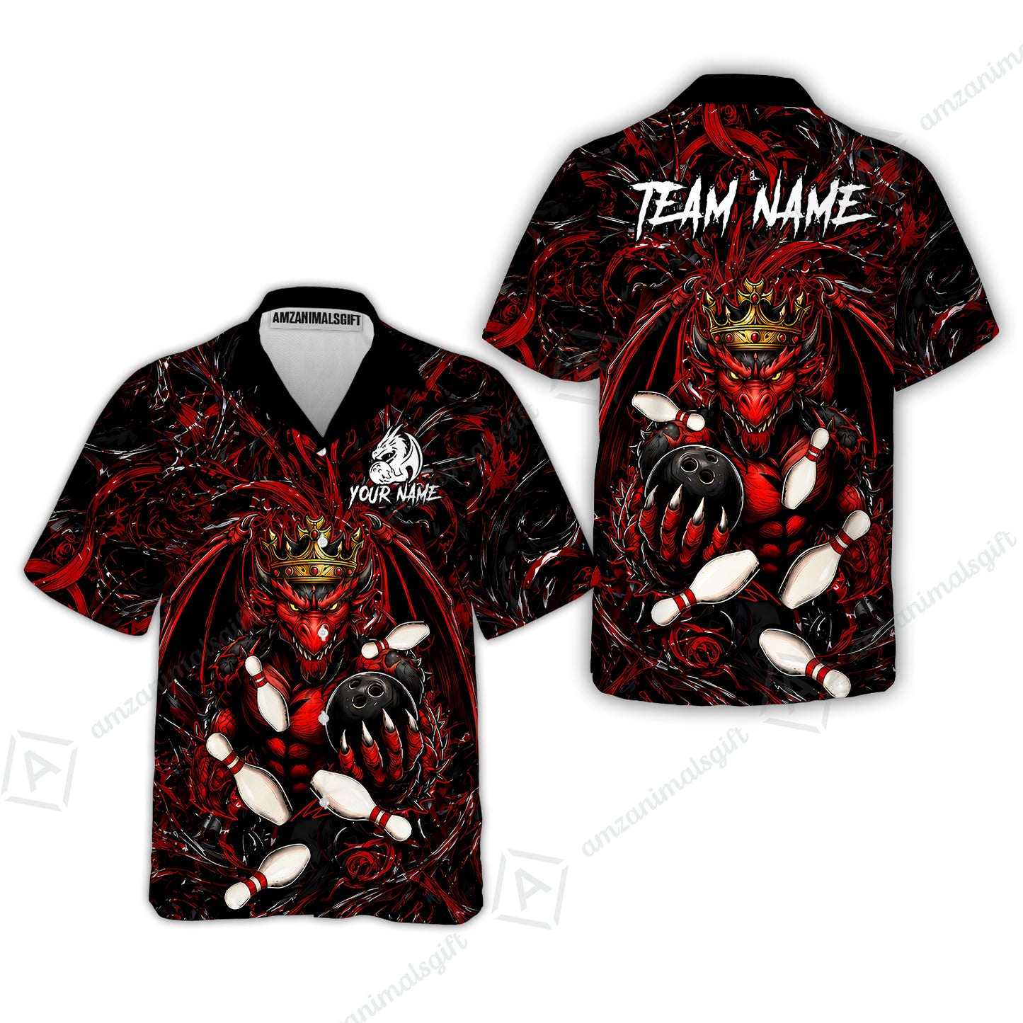 Hawaiian Shirt||Red