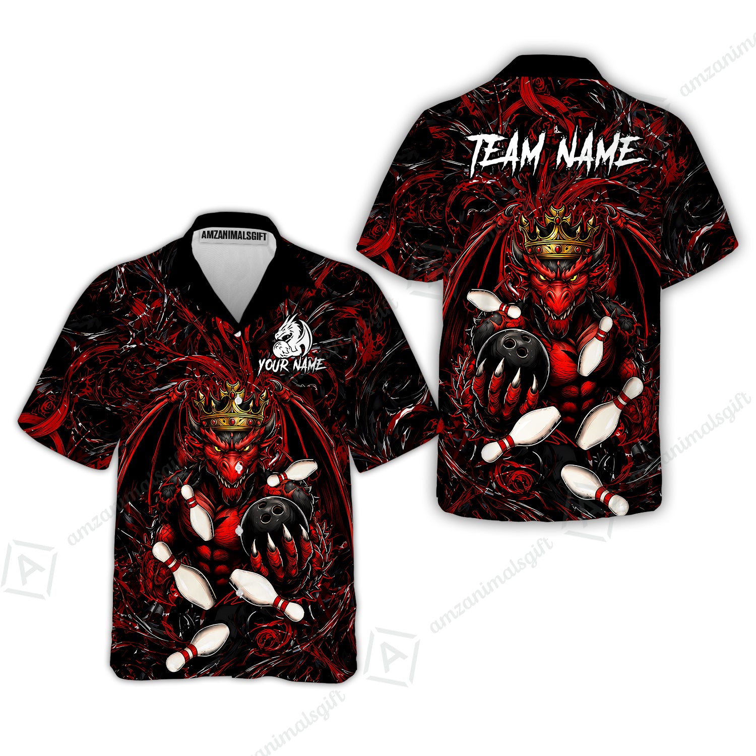 Hawaiian Shirt||Red