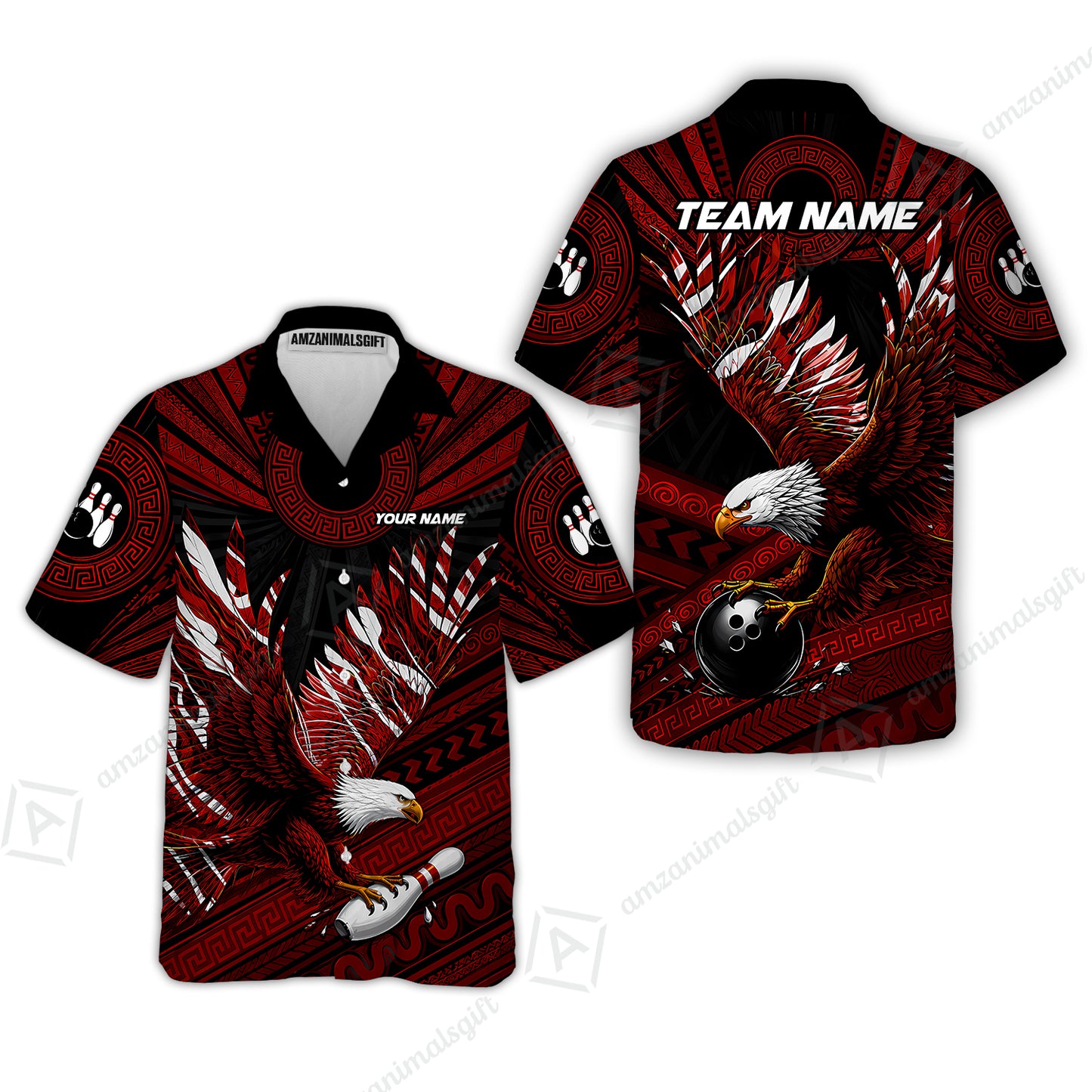 Hawaiian Shirt||Red