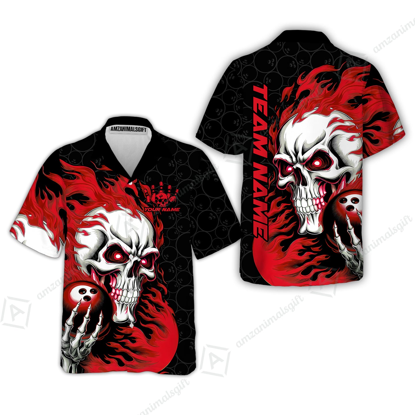 Hawaiian Shirt||Red
