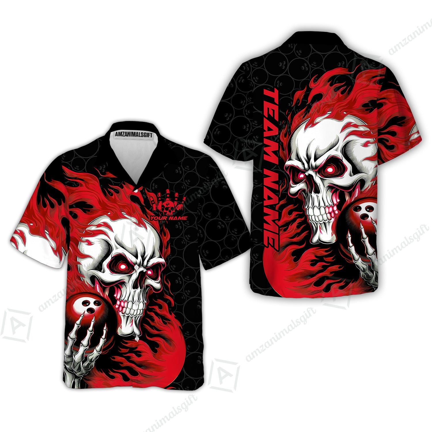 Hawaiian Shirt||Red