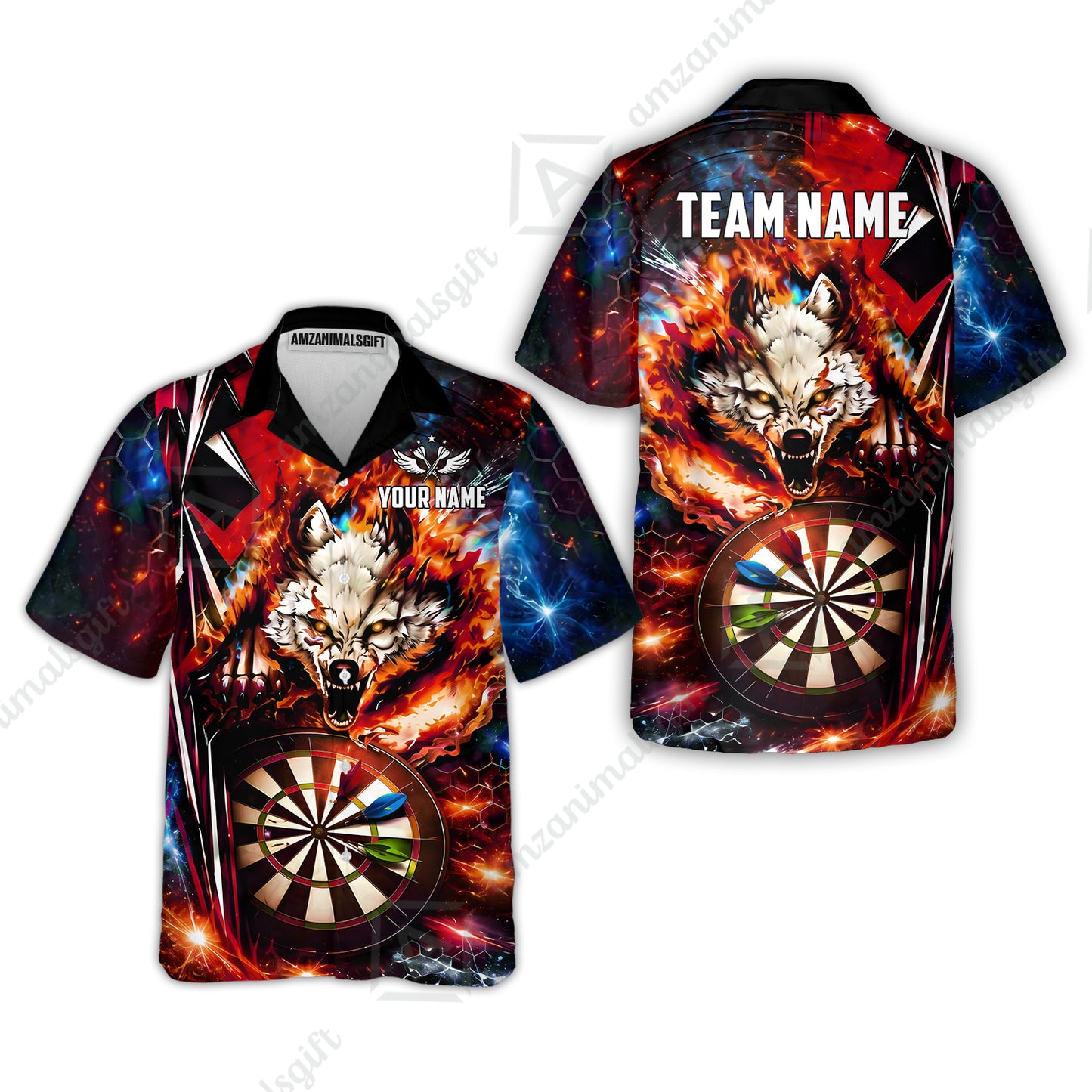 Hawaiian Shirt||Red