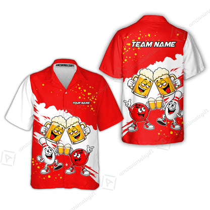 Hawaiian Shirt||Red