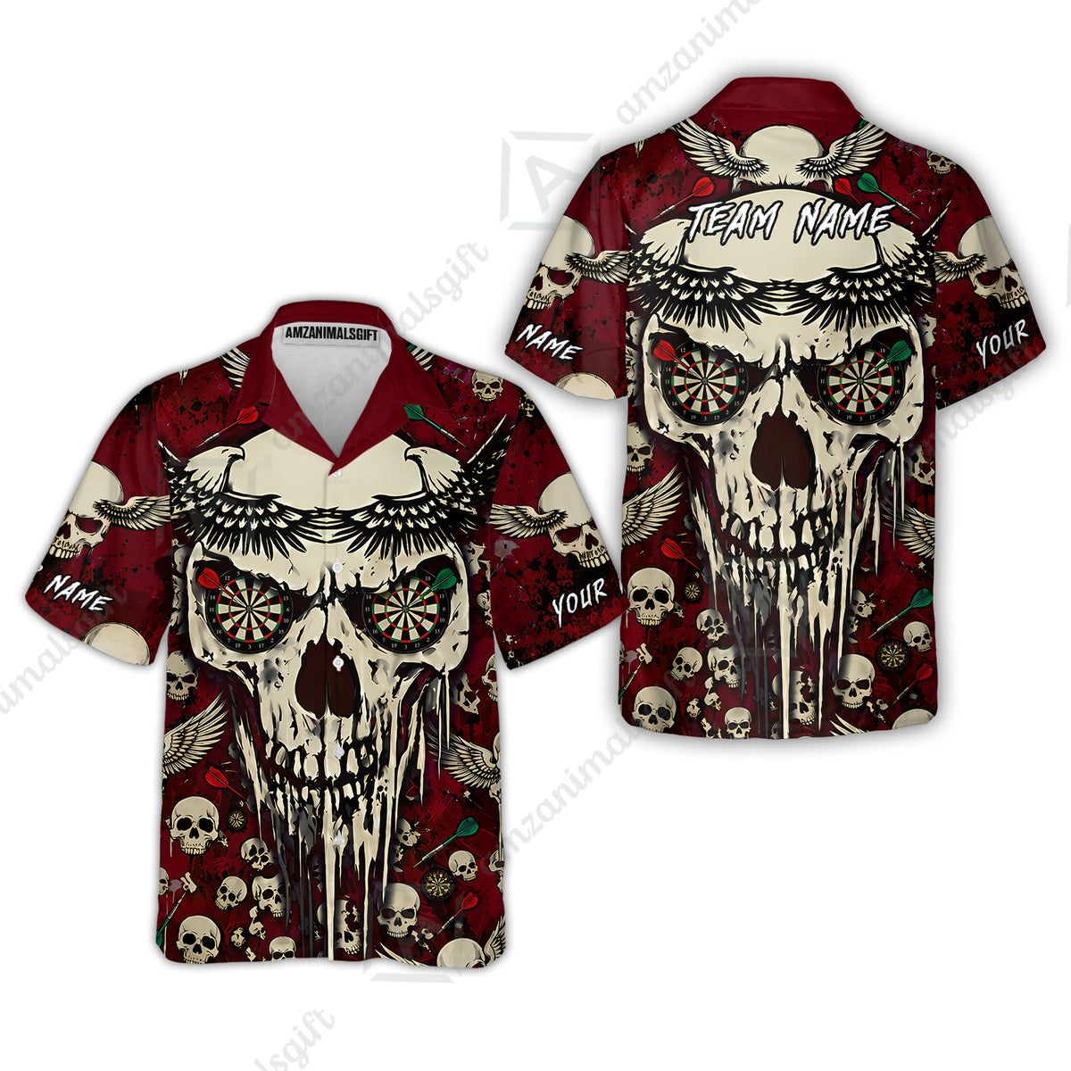 Hawaiian Shirt||Red
