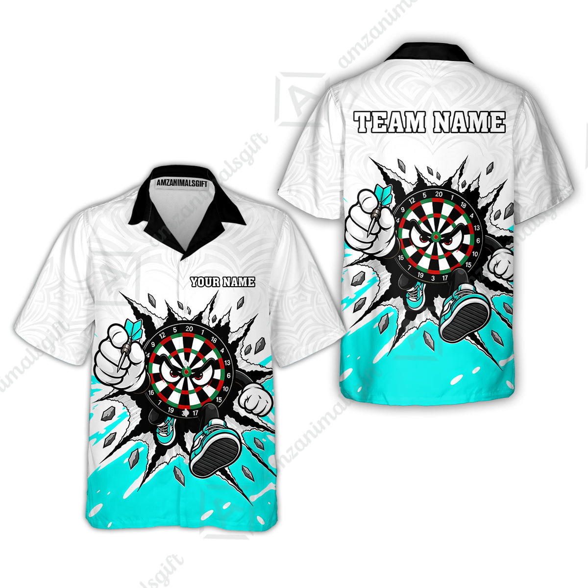 Hawaiian Shirt||Turquoise