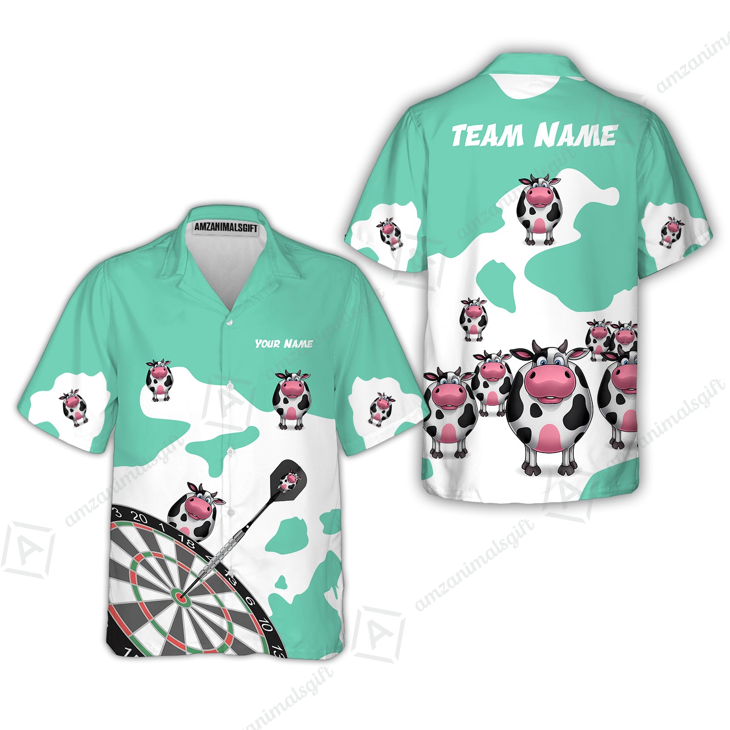 Hawaiian Shirt||Turquoise