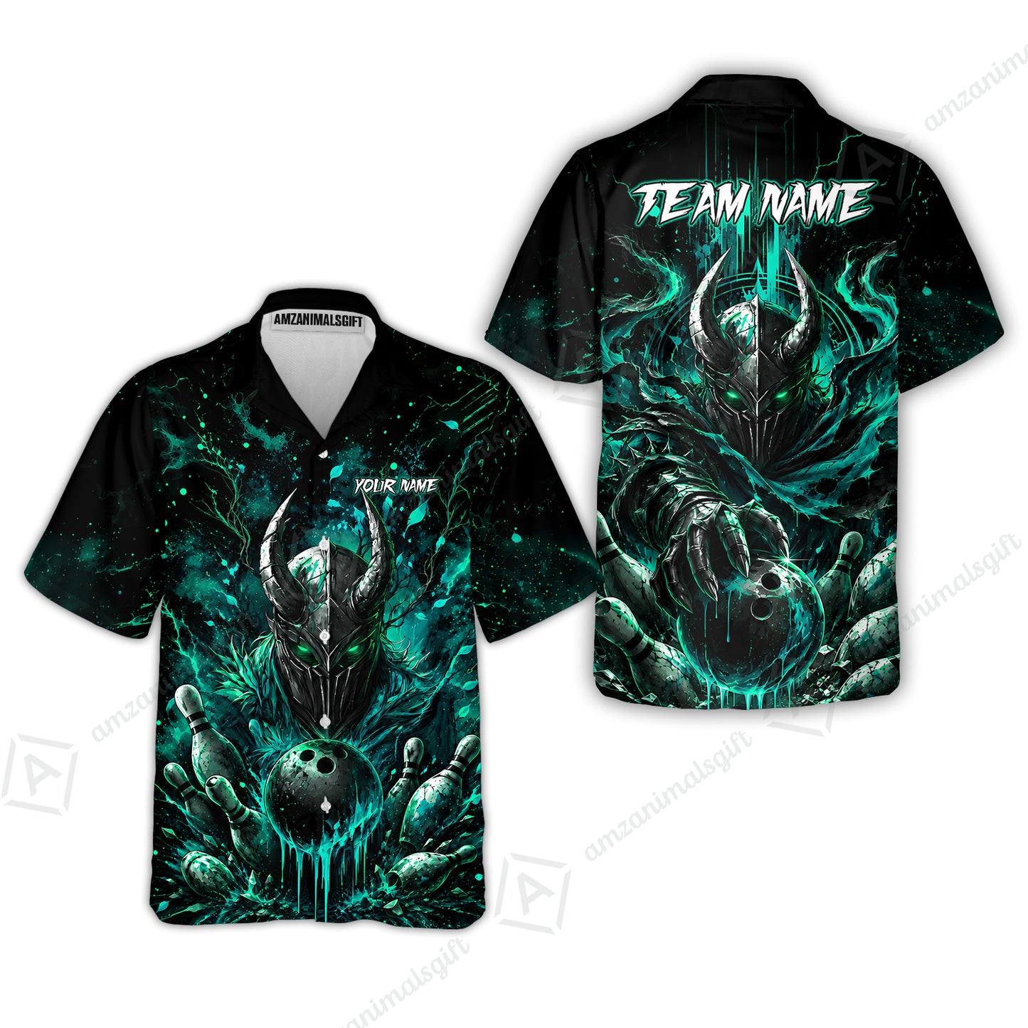 Hawaiian Shirt||Turquoise