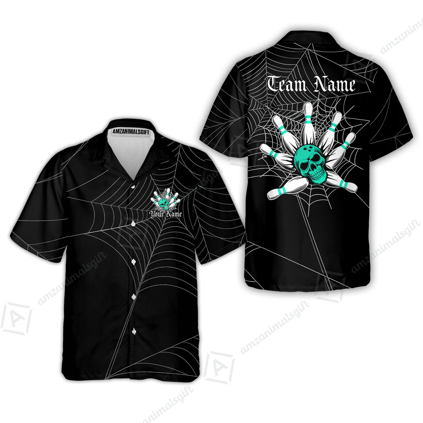 Hawaiian Shirt||Turquoise