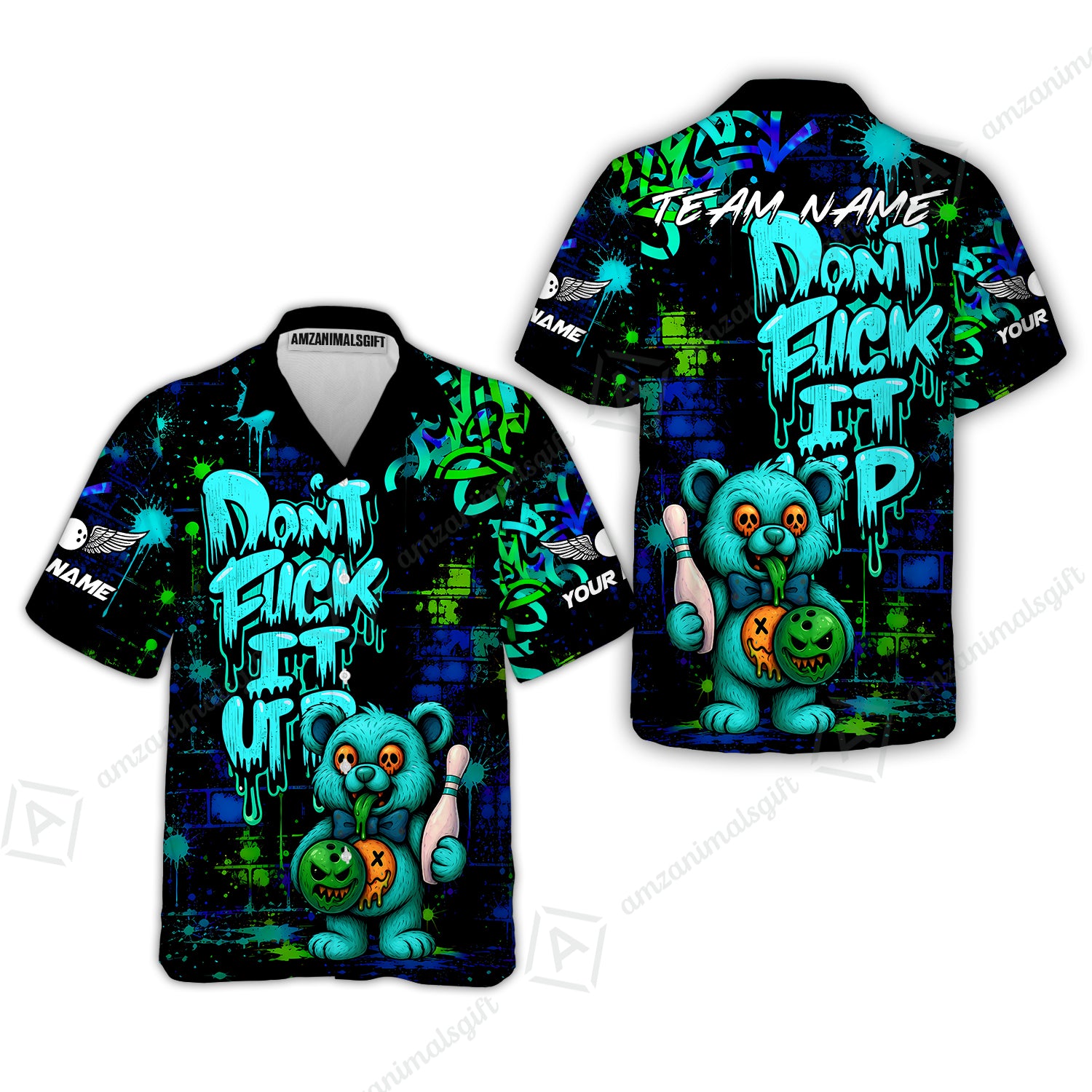 Hawaiian Shirt||Turquoise