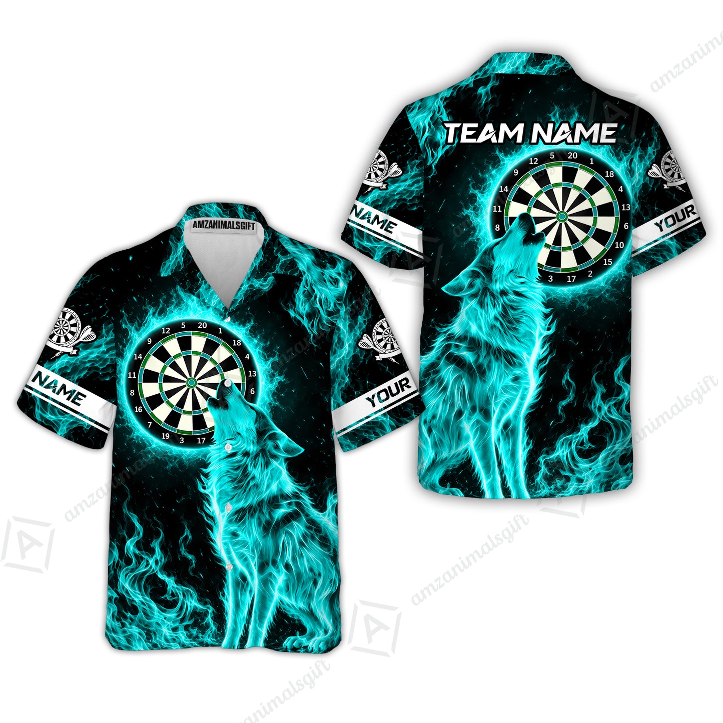 Hawaiian Shirt||Turquoise