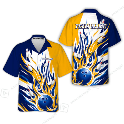 Hawaiian Shirt||Yellow Blue