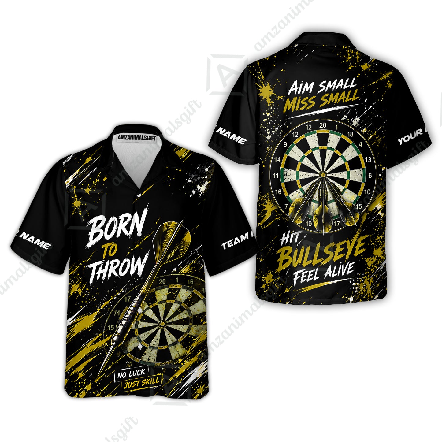 Hawaiian Shirt||Yellow