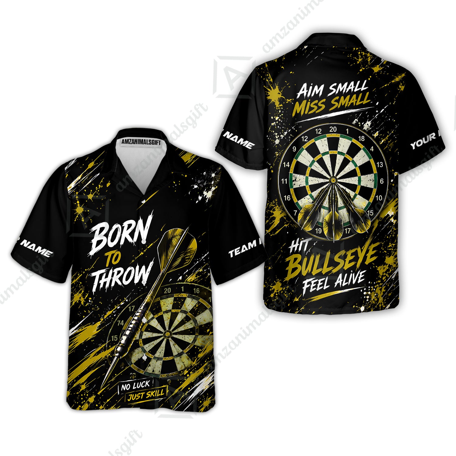 Hawaiian Shirt||Yellow