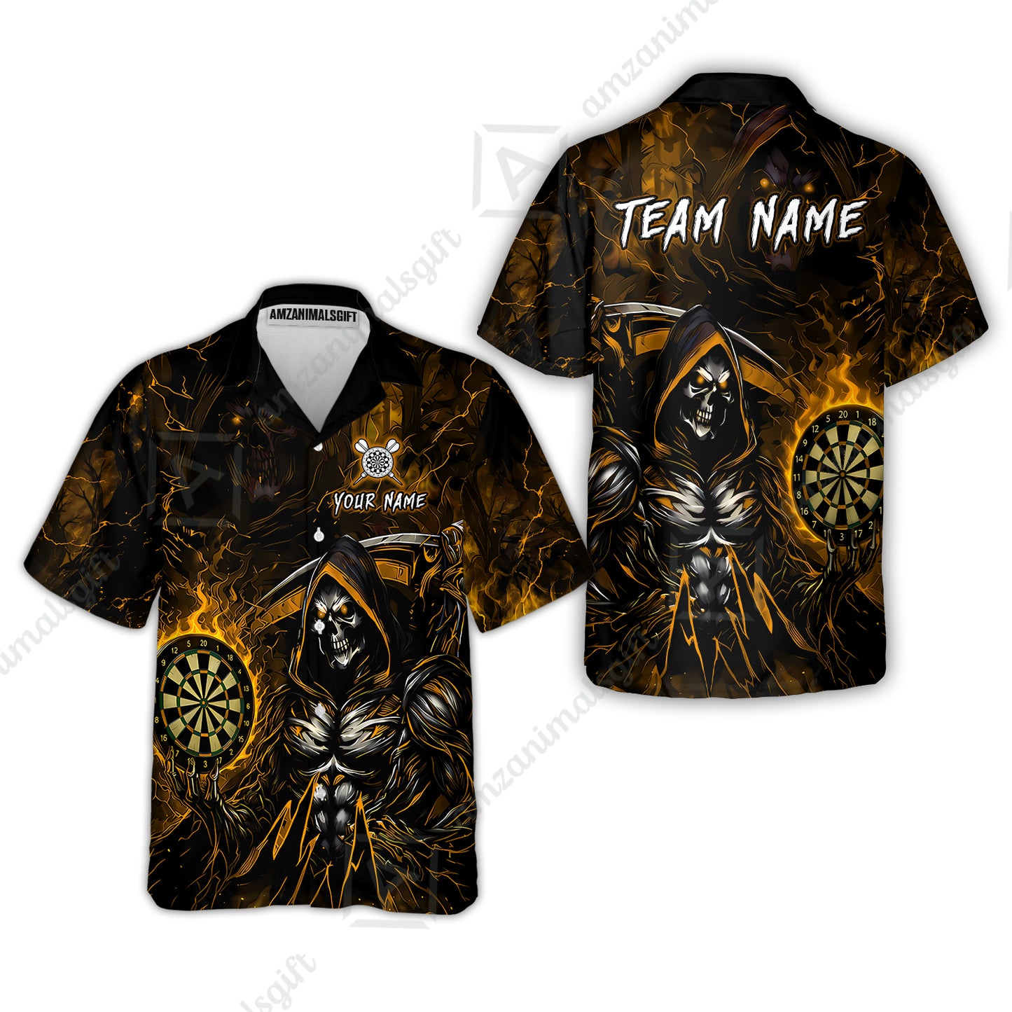Hawaiian Shirt||Yellow