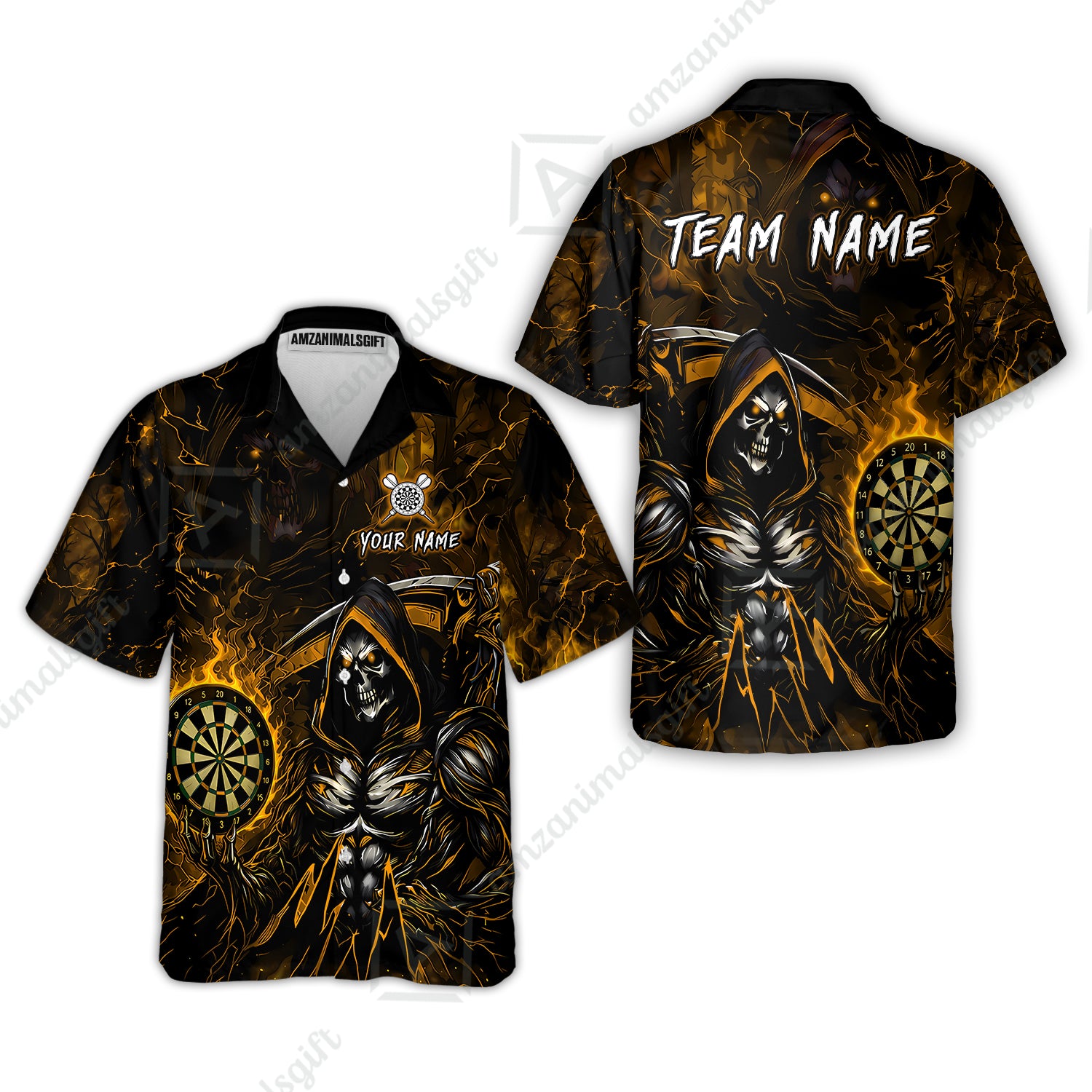 Hawaiian Shirt||Yellow