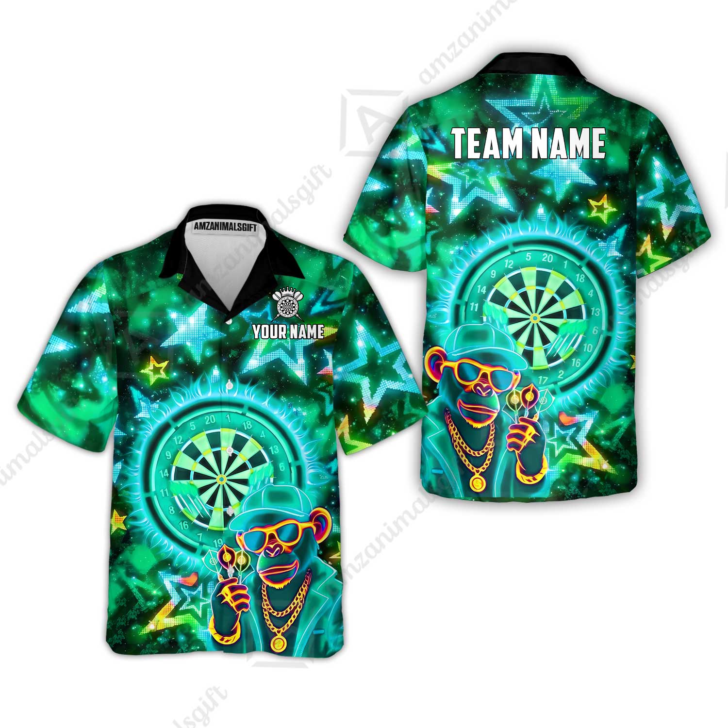 Hawaiian Shirt||Turquoise