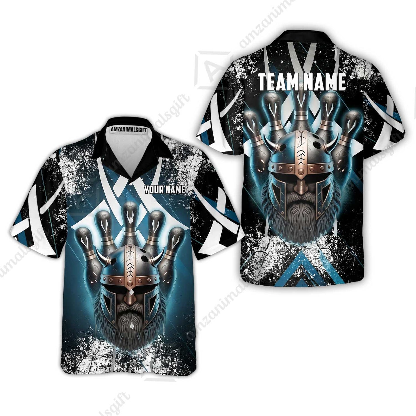 Custom Bowling Jersey Polo Shirt, Norse Warrior Bowling, Custom Bowling Jersey Team Shirt For Players With Name and Team Name