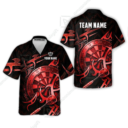 Custom Darts Jersey Polo Shirt, Tribal Darts & Mechanical Inferno, Custom Dart Jersey Team Shirt For Players With Name & Team Name