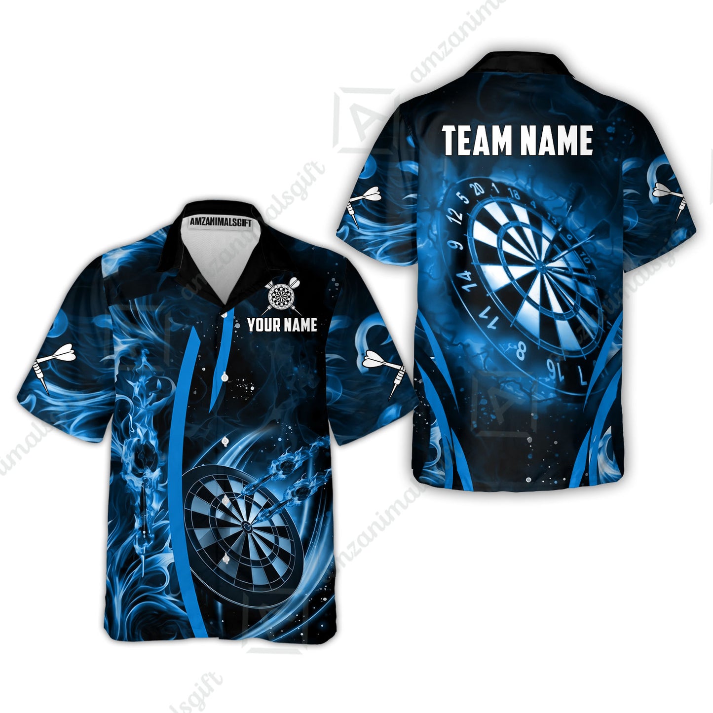 Custom Darts Jersey Polo Shirt, Vibrant Neon Darts, Custom Dart Jersey Team Shirt For Players With Name & Team Name