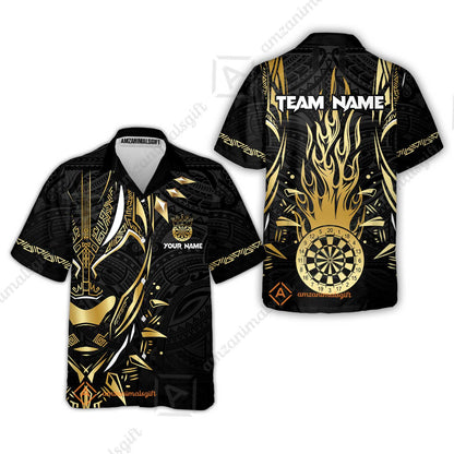 Custom Darts Team Jersey, Black Panther Forever Darts Jersey Polo Quarter-Zip Shirts, Custom Darts Uniforms Jerseys