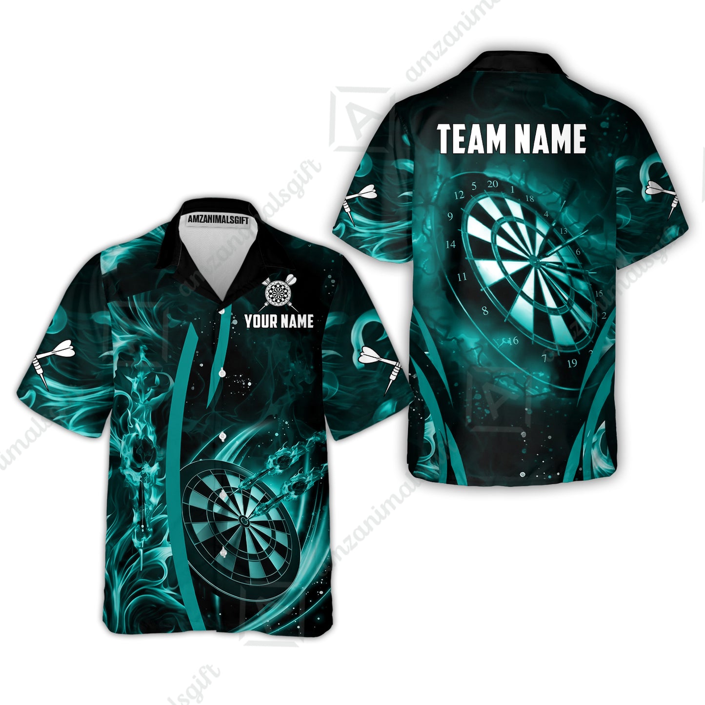 Custom Darts Jersey Polo Shirt, Vibrant Neon Darts, Custom Dart Jersey Team Shirt For Players With Name & Team Name