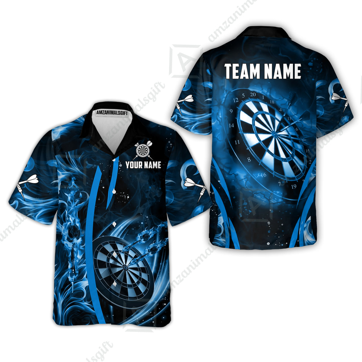 Custom Darts Jersey Polo Shirt, Vibrant Neon Darts, Custom Dart Jersey Team Shirt For Players With Name & Team Name