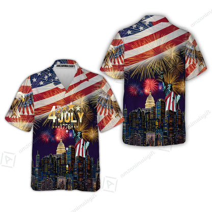 Custom Bowling Jersey Polo Shirt, Independence Day Celebration 1776 Bowling, Custom Bowling Jersey Team Shirt For Players With Name and Team Name