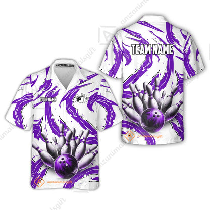 Custom Sport Bowling Team Jersey, Sport Bowling Jersey Multicolor Polo Quarter-Zip Shirts, Bowling Uniforms Jerseys, Custom Name And Team Name