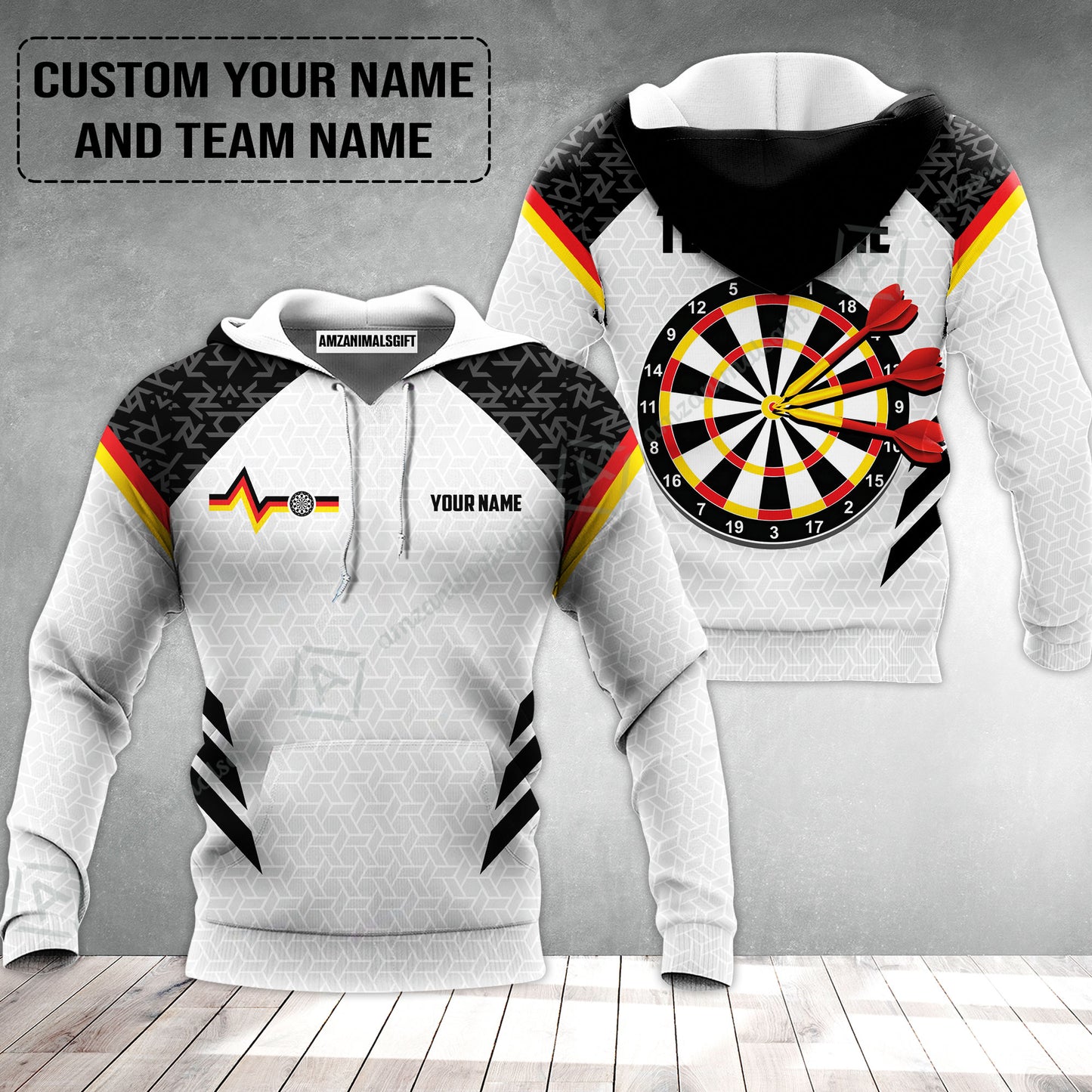 Custom Germany Darts Hoodie, Personalized Darts For Team Hoodie