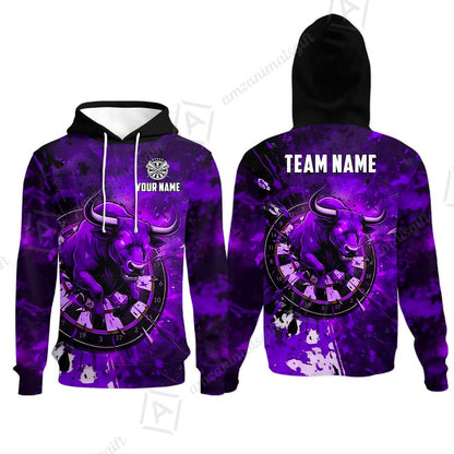Custom Darts Team Jersey, Personalized Raging Bull Jersey Shirt For Players With Name & Team Name