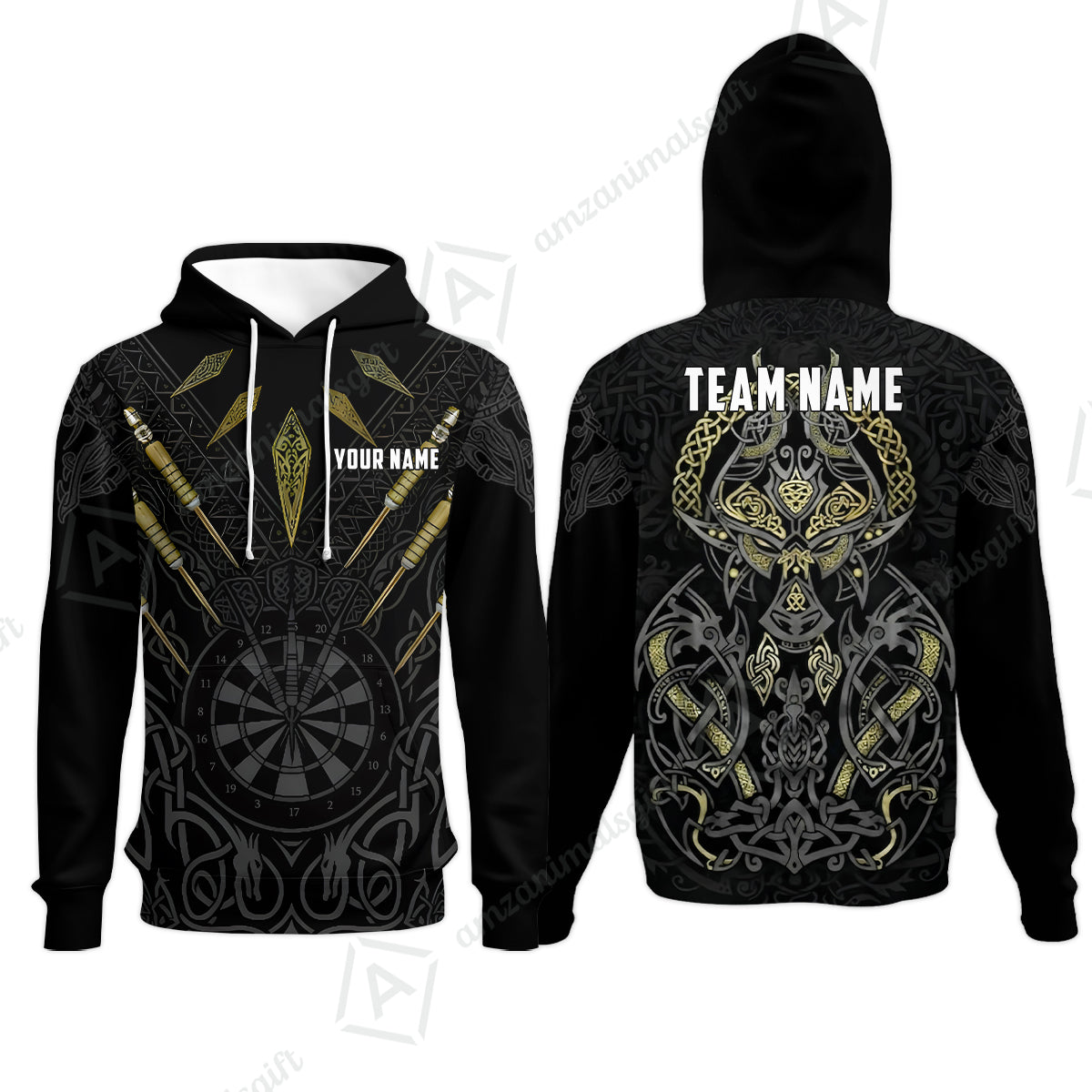 Custom Darts Team Jersey, Personalized Viking Darts Polo Shirt For Players With Name & Team Name