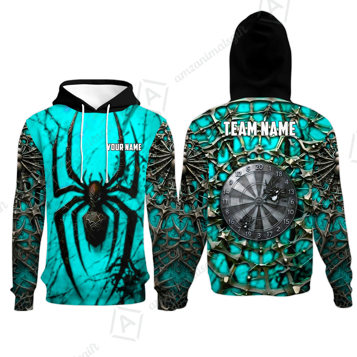 Custom Darts Jersey Polo Shirt, Gothic Widow Spiderweb, Custom Dart Jersey Team Shirt For Players With Name & Team Name