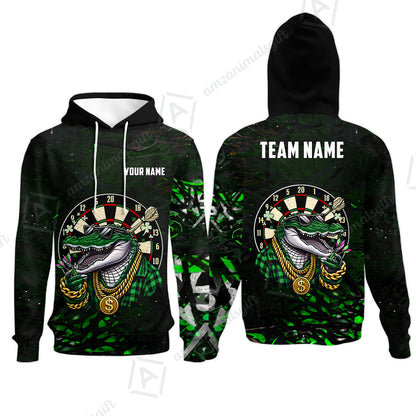 Custom Darts Team Jersey, Personalized Alligator Dart Jersey Shirt For Players With Name & Team Name