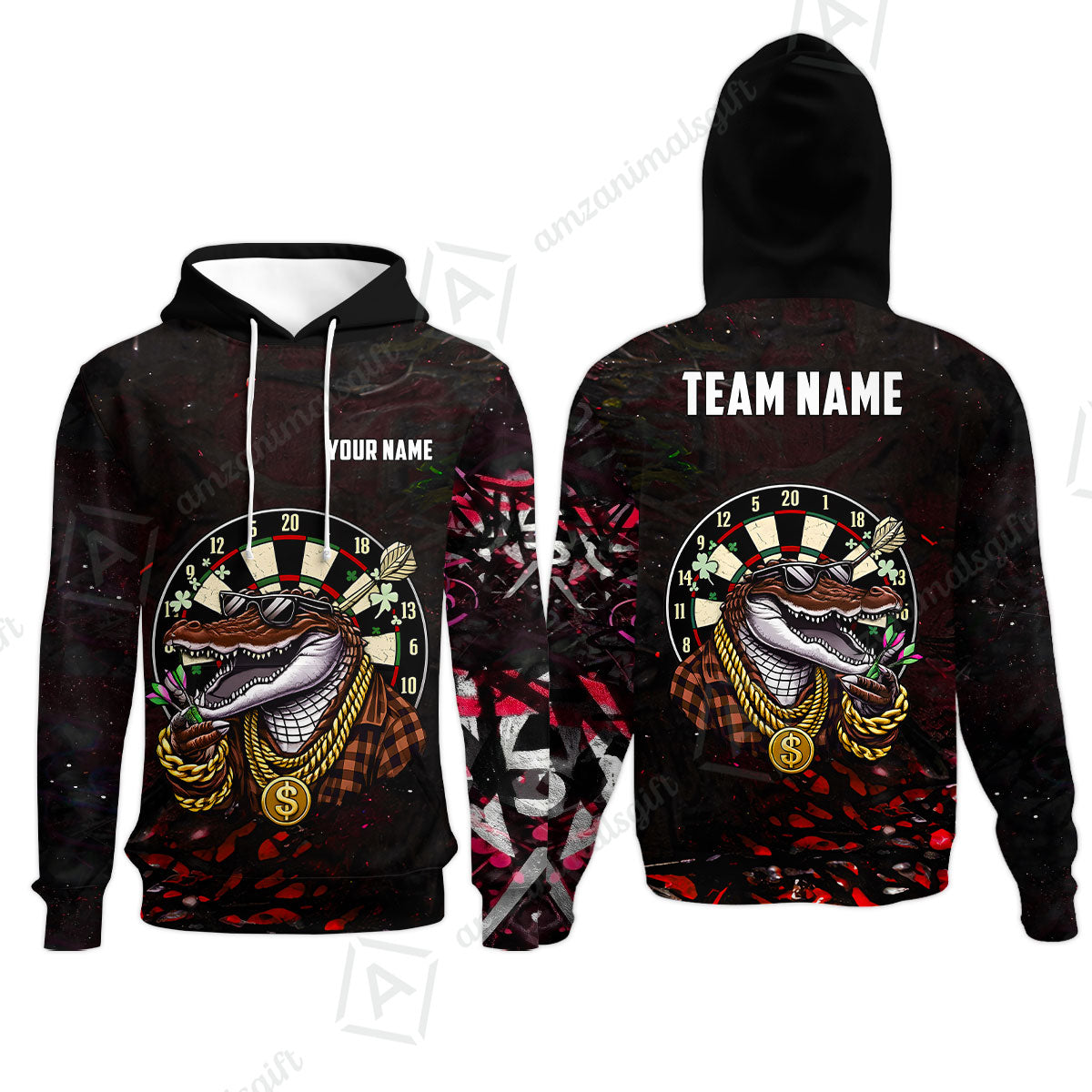 Custom Darts Team Jersey, Personalized Alligator Dart Jersey Shirt For Players With Name & Team Name