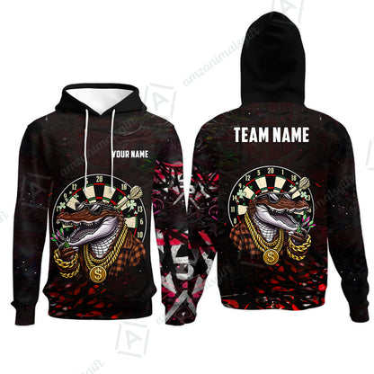 Custom Darts Team Jersey, Personalized Alligator Dart Jersey Shirt For Players With Name & Team Name