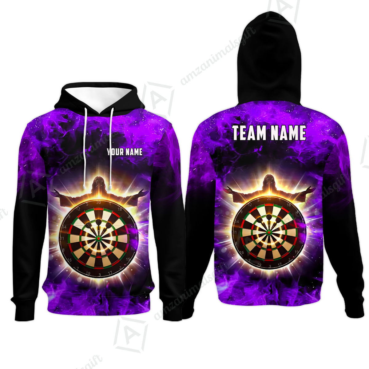Custom Darts Team Jersey, Personalized Heavenly Strike Dart Polo Shirt For Players With Name & Team Name