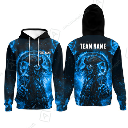 Custom Darts Jersey Polo Shirt, Ghost Pirate, Custom Dart Jersey Team Shirt For Players With Name & Team Name