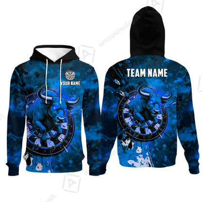 Custom Darts Team Jersey, Personalized Raging Bull Jersey Shirt For Players With Name & Team Name